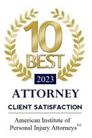 10 Best | 2023 | Attorney Client Satisfaction | American Association of Personal Injury Attorneys